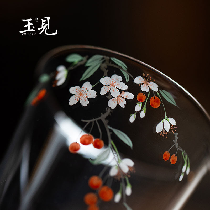 Hand-Painted Glass Cup 180ml