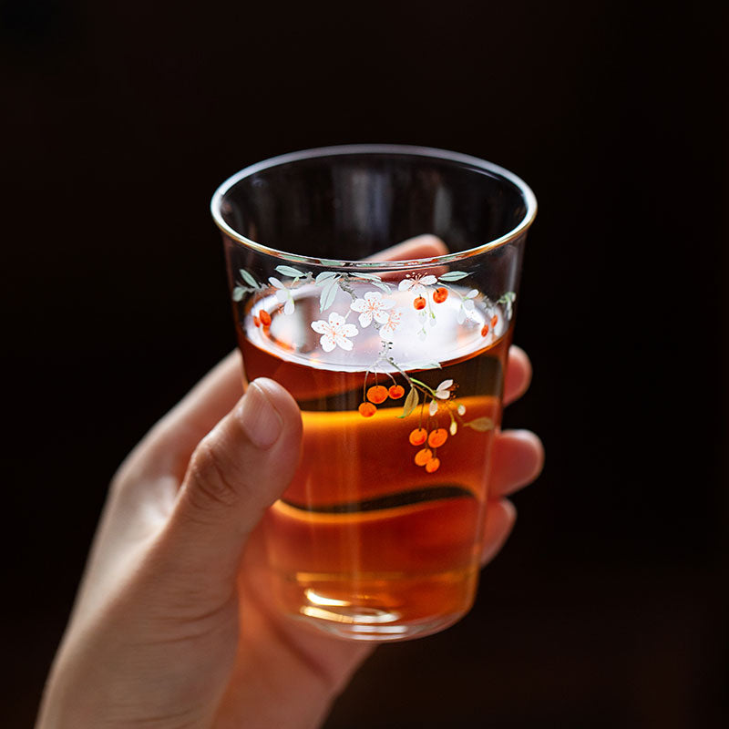 Hand-Painted Glass Cup 180ml