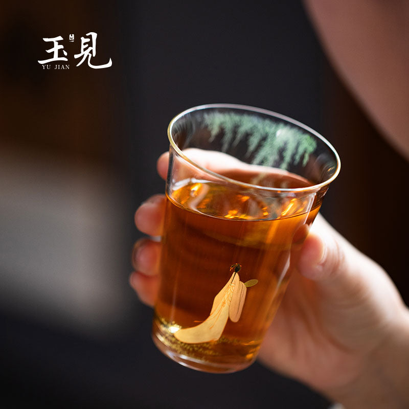 Hand-Painted Glass Cup 180ml
