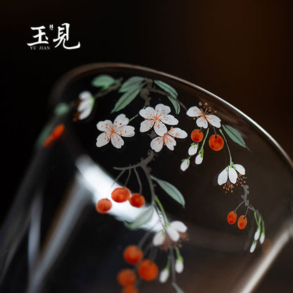 Hand-Painted Glass Cup 180ml