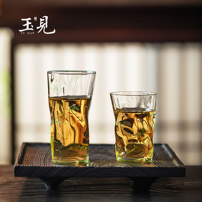 Hand-Painted Green Fish Pond Tea Cup – 180ml & 260ml