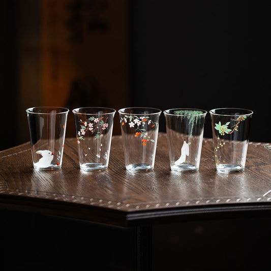Hand-Painted Glass Cup 180ml