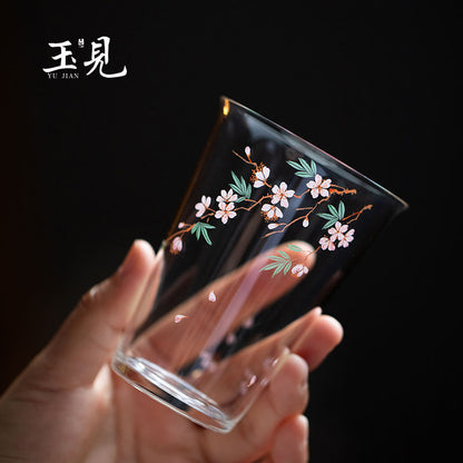 Hand-Painted Glass Cup 180ml
