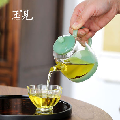 Handcrafted Borosilicate Glass Teapot 240ml
